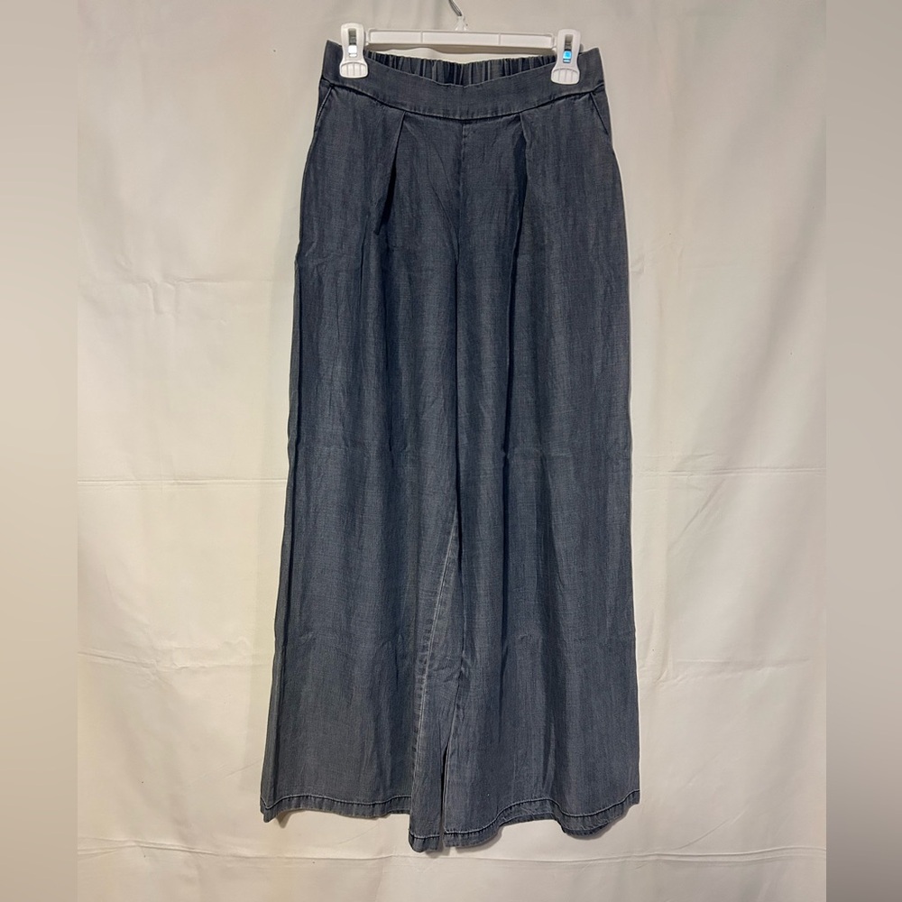 Wide Leg Denim Pants - Picture 4 of 6
